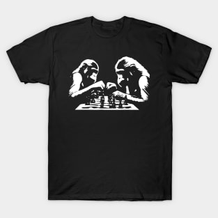 monkeys play chess T-Shirt